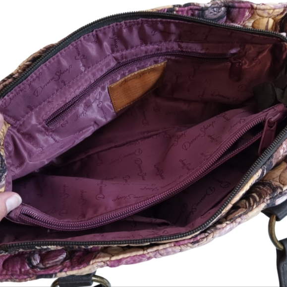🎁 NWOT Donna Sharp Quilted Satchel. Gorgeous Autumn Colors! Very Roomy! - Picture 11 of 14